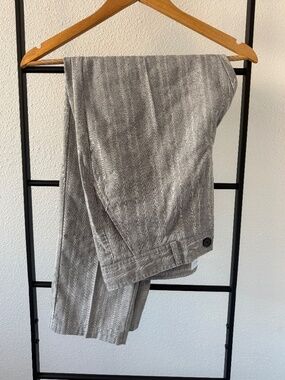 I Love Ugly Herringbone Linen Slim Kobe Pant – Grey